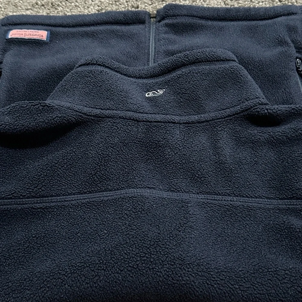 Vineyard Vines Martha’s Vineyard Westerly Navy Blue Fleece Vest Size L - Picture 5 of 6